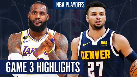 nuggets vs lakers 2020 playoffs